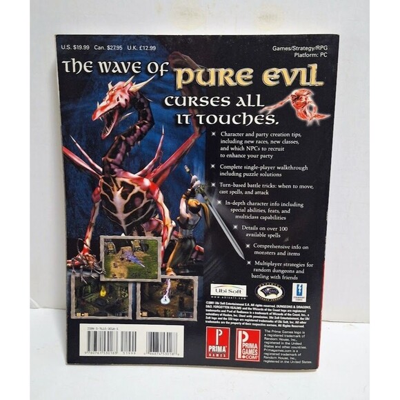PRIMA’S OFFICIAL STRATEGY GUIDE POOL OF RADIANCE RUINS OF MYTH DRANNOR D&D - Picture 2 of 4